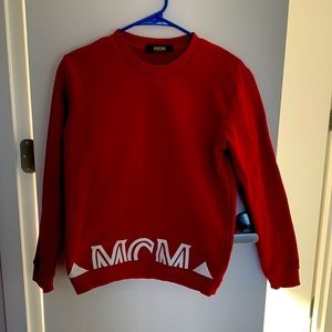 Worn once. Red MCM Sweatshirt